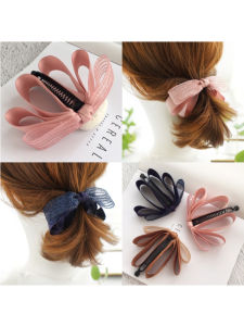 Kẹp Tóc Hình Bướm Bằng Vải Satin Kẹp Đuôi Ngựa Kẹp Tóc Đuôi Ngựa Fairy Tail Kẹp Tóc Đuôi Ngựa Phía Sau Tai Kẹp Tóc Hình Chuối