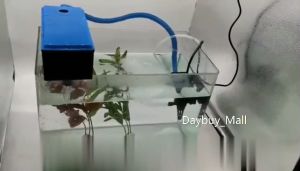 Fish Tank Filter Aquarium Hang On Oxygenation Deodorization 3 in 1 Oxygen Pump Activated Carbon Biochemical Wall Mounted