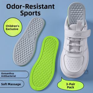LINGMIAO | Anti-Odor Absorbent Breathable Antimicrobial Deodorizing Fragrant Childrens Shoe Insoles
