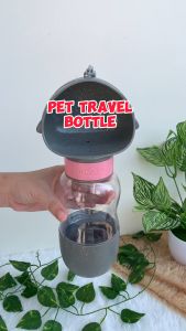 Pet Travel Bottle Penguin - Pet Feeder 2in1 Pet Travel Water Bottle Botol Minum Makan Anjing Kucing - Botol Minum Anjing Travel PENGUIN