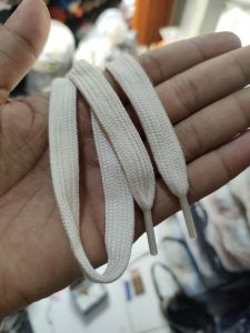 Tali sepatu pipih premium panjang 100 cm lebar 1 cm ujung mika original