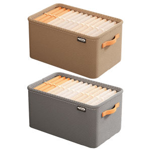 Cloth Bra Organizer with Steel Frame and Handle Multi-Compartment Storage Box for Wardrobe