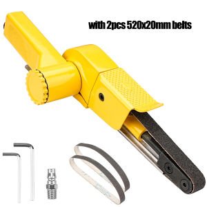 Si Fang | 520x20mm Pneumatic Belt Sander Air Belt Grinder Air Compressor Sanding Machine Pneumatic Tool With 12pcs Sanding Belts