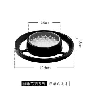 Transparent Coffee Drip Tray Hand-Poured Coffee Aid DIY Sprinkler Filter Uniform Drop Coffee Brewing Tool Pure Color Design