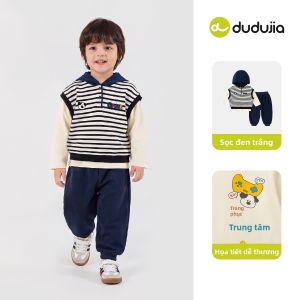 DUDUJIA | Bộ Mới 3 Bộ Quần Áo Dành Cho Trẻ Em Phong Cách Thường Ngày Mùa Thu