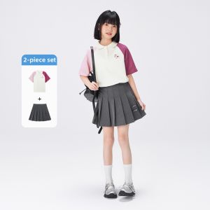 zosee | Girls Summer T-shirt and Skirt Set