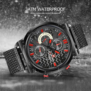 Naviforce | NAVIFORCE Luxury Brand Steel Ban Men Sport Watches Multi-Function Mesh Male Wristwatch Military Quartz Man Clock Relojes Hombre