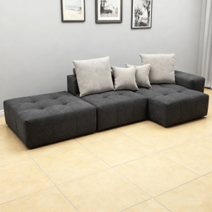 Modern Minimalist Corner Sofa Single Armrest Vacuum Compressed Pixel Cubic Module Combination Living Room Couch Art Style Design