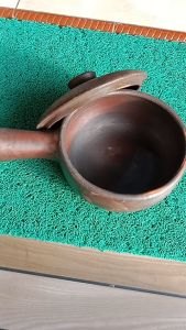 Alat dapur panci tanah liat panci grabah model teflon 17cm