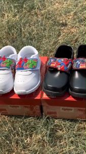 รองเท้านักเรียนชาย CHAPPY ลายสไปเดอร์แมน รุ่นSP18/SP22 มีไฟ