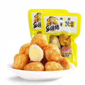 Tiger skin shell free quail egg spicy five aroma fried quail egg vacuum small package casual snack