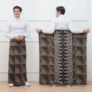 SARUNG BATIK MOTIF KAWUNG SEGITIGA PRINTING PEKALONGAN SARUNG SANTRI DEWASA MUSLIM PRIA TERLARIS