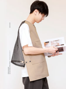 Váy Bảo Hộ Lao Động Vải Canvas Phong Cách Hàn Quốc Dành Cho Nữ Nhân Viên Phục Vụ Nhà Hàng Bánh Kẹo Váy Bảo Hộ Lao Động Chống Thấm Nước