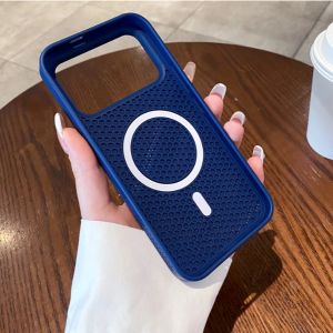 Magnetic Shell Case for Xiaomi Poco F9 F8 Ultra Pro F9U F8U 5G Phone Case Magnetic Honeycomb Shockproof Heat dissipation Breathable Cooling Back Cover for POCO F9Ultra F9Pro