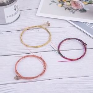 6Pcs High-Quality Acoustic Guitar Strings Replacement Guitar Strings Premium Guitar Accessories