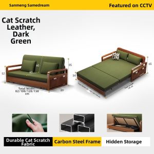 SAMEDREAM | Foldable Convertible Sofa Bed Single & Double Multi-functional