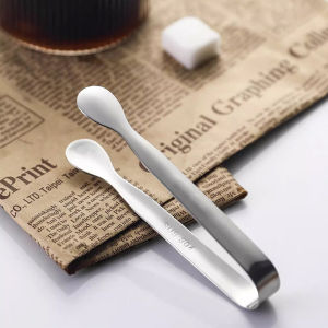 N.k.【Ready in Stock】 Stainless Steel Mini Ice Cube Tongs Foods Clip Great for Parties 1Pc