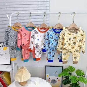 Bộ Quần Áo Trẻ Em Dài Tay Hiệu Minky Mom Vải Thun Lạnh In Toàn Thân Phù Hợp Các Bé Trai Bé Gái 0-8 tuổi (8-27kg ) tương đương cao 80-130cm cho bé mặc ngày máy lạnh mùa thu - TD-IN98