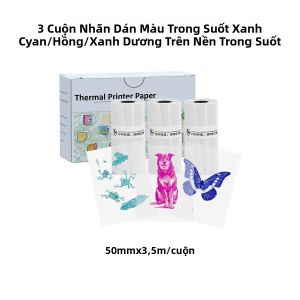 Máy In Nhiệt Không Dây Mini Di Động - Máy Tạo Nhãn Không Mực Bỏ Túi Cho Ảnh & Hình Ảnh Thương Hiệu QKX Giao Diện USB Nạp Giấy Cuộn