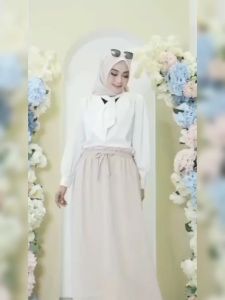 Rok Crinkle Airflow Import Premium Pinggang Karet Ada Tali Rok Korean Style Terbaru 2023