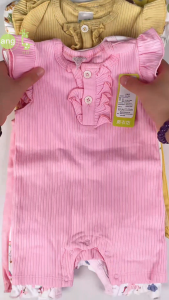 PAYI BABY-3PCS Unicorn & Rainbow Baby Girls Onesies Flying Sleeves Romper Jumpsuit Infant Ribbed Cotton Bodysuits