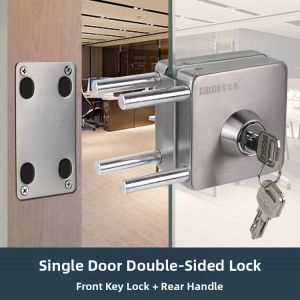 FENGHONGTAO | Stainless Steel Square Glass Door U-Shaped Lock