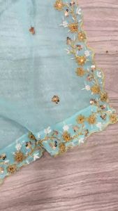 [PRE-ORDER] Semistitched Premium Chinon Silk Embellished With Beautiful Embroidery Work Lengha (10-15days delivery)