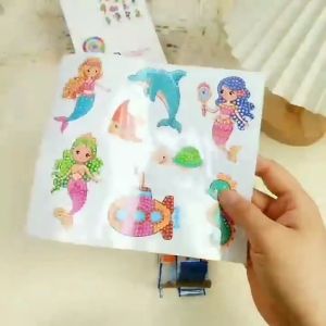 DIY Creative Art Sticker Diamond Lukis Princess - Animal - Cartoon Cute - Stiker Lukis Diamond Drill