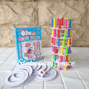 Mainan Anak Tower Collapse Game / Game Tower Cincin Susun Terbaru