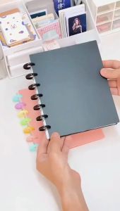 HTF A5 7 Ring Photocard Binger File Kpop Stationery Polco Storage Album Storage Postcard Sleeve