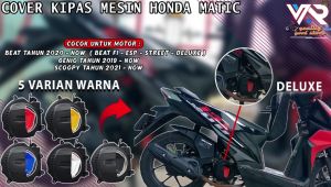 COVER KIPAS MESIN BEAT FI ESP DELUXE STREET SCOOPY GENIO 2021- NOW HONDA MATIC MATIK