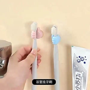 SOEZ Creative thumb hook like hook free punch cute traceless small sticky hook data cable storage hook 大拇指多功能挂钩