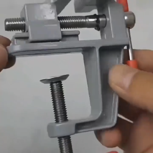 Mini Aluminum Alloy DIY Jaw Bench Clamp Drill Press Vice Micro Clip for Clamping Table