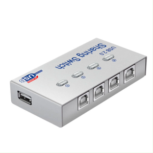 4 Port Auto USB 2.0 เครื่องดิแกกเทียบ Switch สำหรับพรINTER Flash ดัิชัน มือสำหรับสมุด และ Mouse และสัญญาณ การเข้าสู่ระบบโดยการกระจายตัวแปร USB สำหรับคุณ (ออโต้)