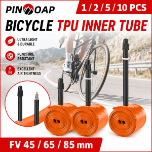 PINMOAP 1/2/5/10PCS 700c Road Bike Inner Tube Presta Valve Butyl Rubber Bicycle Tube Lightweight Replacement For Racing Cycling