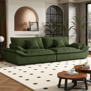 RUFEI | Retro Style Green Sofa