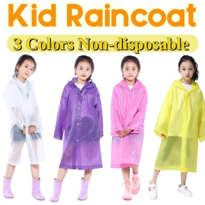 Childrens Raincoat EVA Student Raincoat One Piece Thickened Outdoor Travel Childrens Raincoat