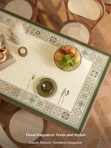 FANJUTAIDU | Waterproof No-Wash Tablecloth Aesthetic Tea Table Pad
