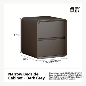ZHUOHE | Narrow Gap Bedside Organizer Nightstand