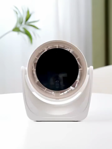 【เย็นกว่าแอร์】พัดลมตั้งโต๊ะ พัดลมพกพาแรงๆ พัดลมหมุนเวียน 40000mAh ลมเร็ว100ระดับ มอเตอร์เยอรมัน ใบพัดกังหัน7ใบลมแรงเงียบ