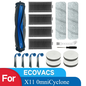 HOME TIMES  Replacement Accessaries Kit Set for ECOVACS DEEBOT X11 0mniCyclone Robot Vacuum Cleaner