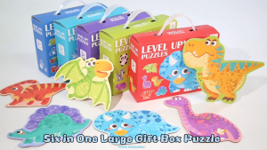 NIKO 6 in 1 Puzzle Toys For Kids Early Educational Learning Toys Animal Jigsaw Board Toys Childrens Gift Set