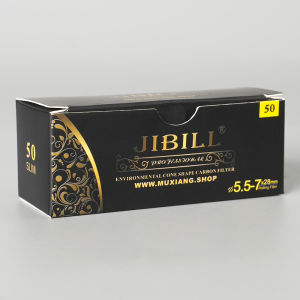 50pcs smoking filter element for extended paper filter element activated carbon filter single-sided ceramic head 6.8mm-5.5mm