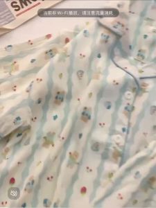 [4969 Positive Review ] Pure Cotton Pajamas for Women Summer Short Sleeve Shorts New Cloud Design ins Cute Bear Summer Loungewear