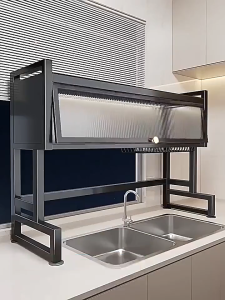 ชั้นวางจาน สแตนเลส 2 ชั้น 65-85-95-105cm แบบอัพเกรด ที่วางจานกันลื่น