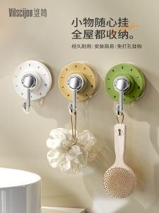 Powerful Vacuum Suction Cup Hook Home Bathroom Kitchen Door Back Storage Organizer No Drilling Needed Plastic Hanging Hook