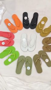 รองเท้าแตะ Hippo Bloo สีเบจ สายเล็ก สีเดียว ใส่ได้ทั้งชายหญิง เลือกสีได้ รองเท้าอยู่บ้าน รองเท้าแตะหูหนีบ รองเท้าแตะ แบรนด์คนไทย