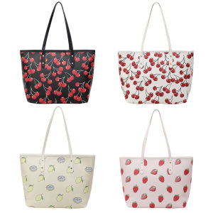 Nữ mojoyce Túi đeo chéo da với Tote Họa Tiết trái cây rộng rãi cho công việc và các chuyến đi cuối tuần