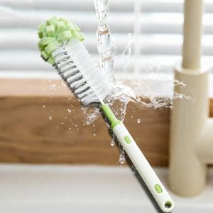 Sponge Head Extendable Cup Brush for Tea Stain Cleaning Straw Cup Lid Cleaner Bottle Brush and All-Around Cleaning Tool.