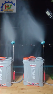 Bình Xịt Điện BGAS 20 Lít 1 Bơm & 2 Bơm Có Quạt Đảo Nước Dùng Phun Thuốc. Bơm Cực mạnh. Mẫu Cải Tiến. Bảo Hành 1 Năm